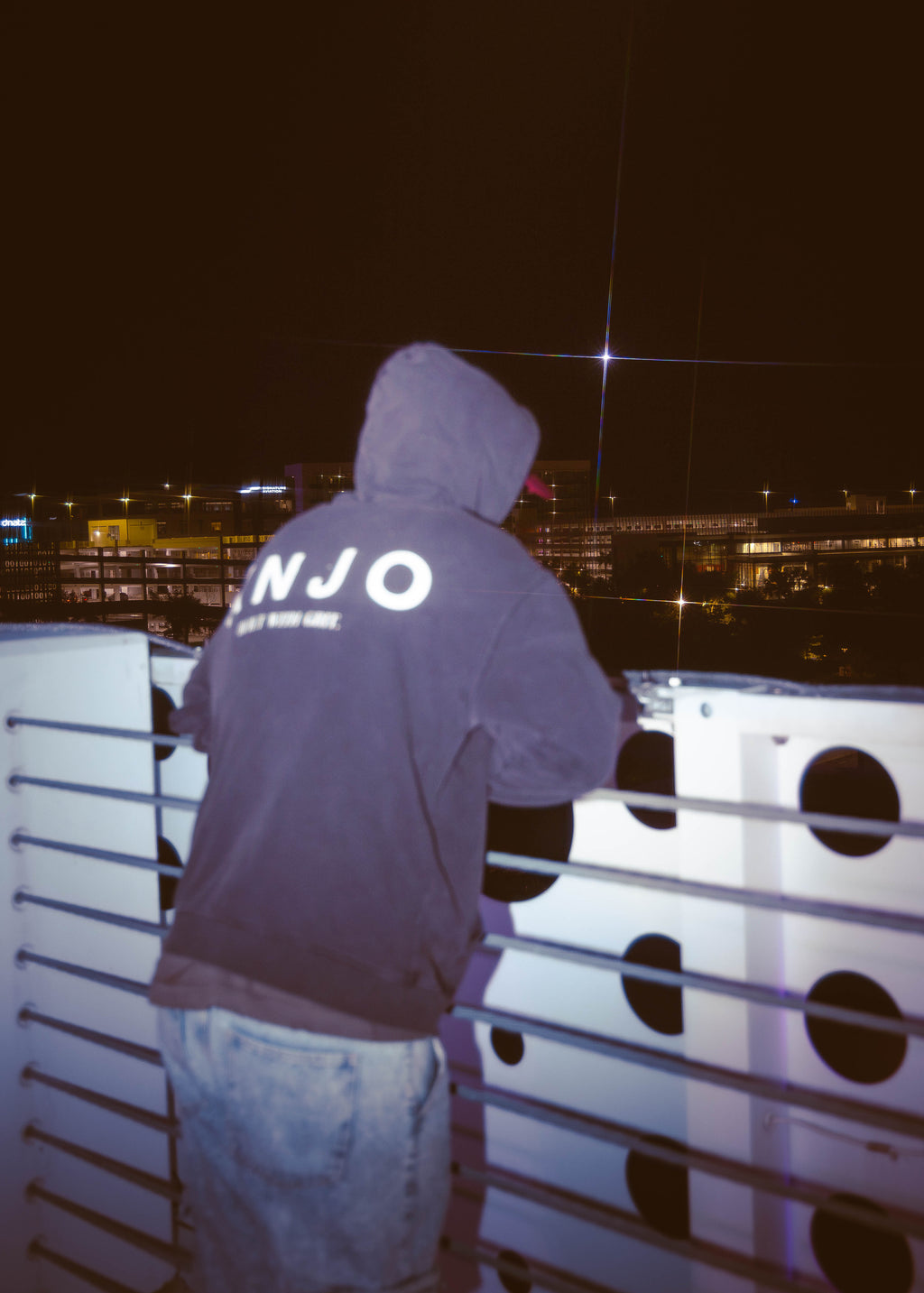 KNJO “ROOTS” Snow Washed Hoodie | Automotive Streetwear