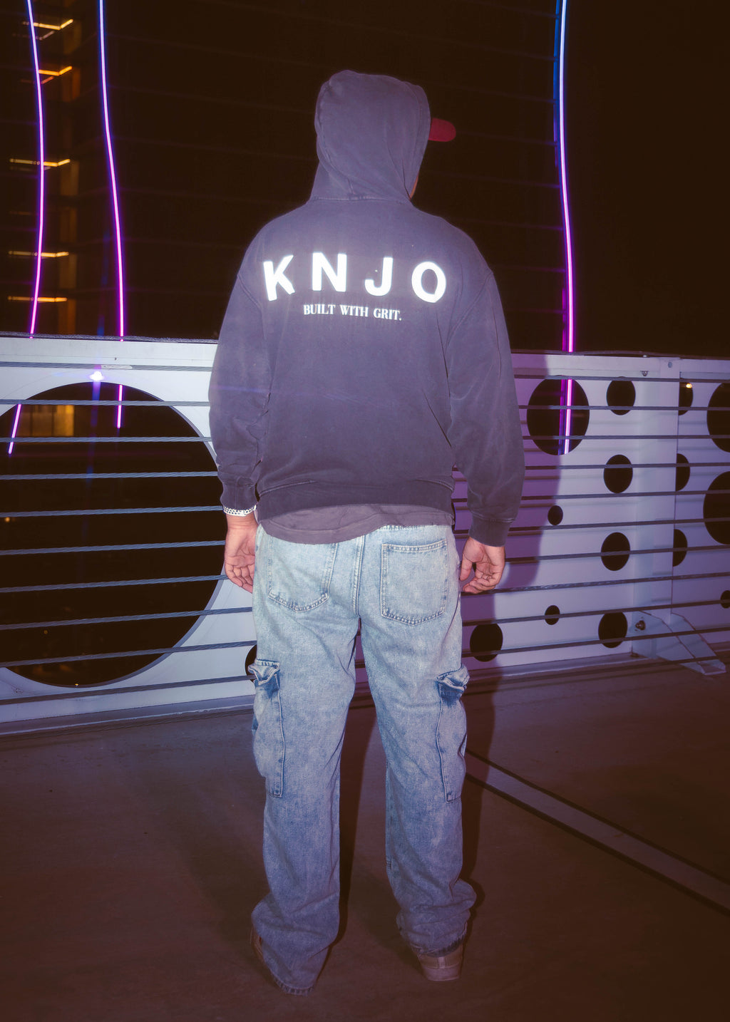 KNJO “ROOTS” Snow Washed Hoodie | Automotive Streetwear