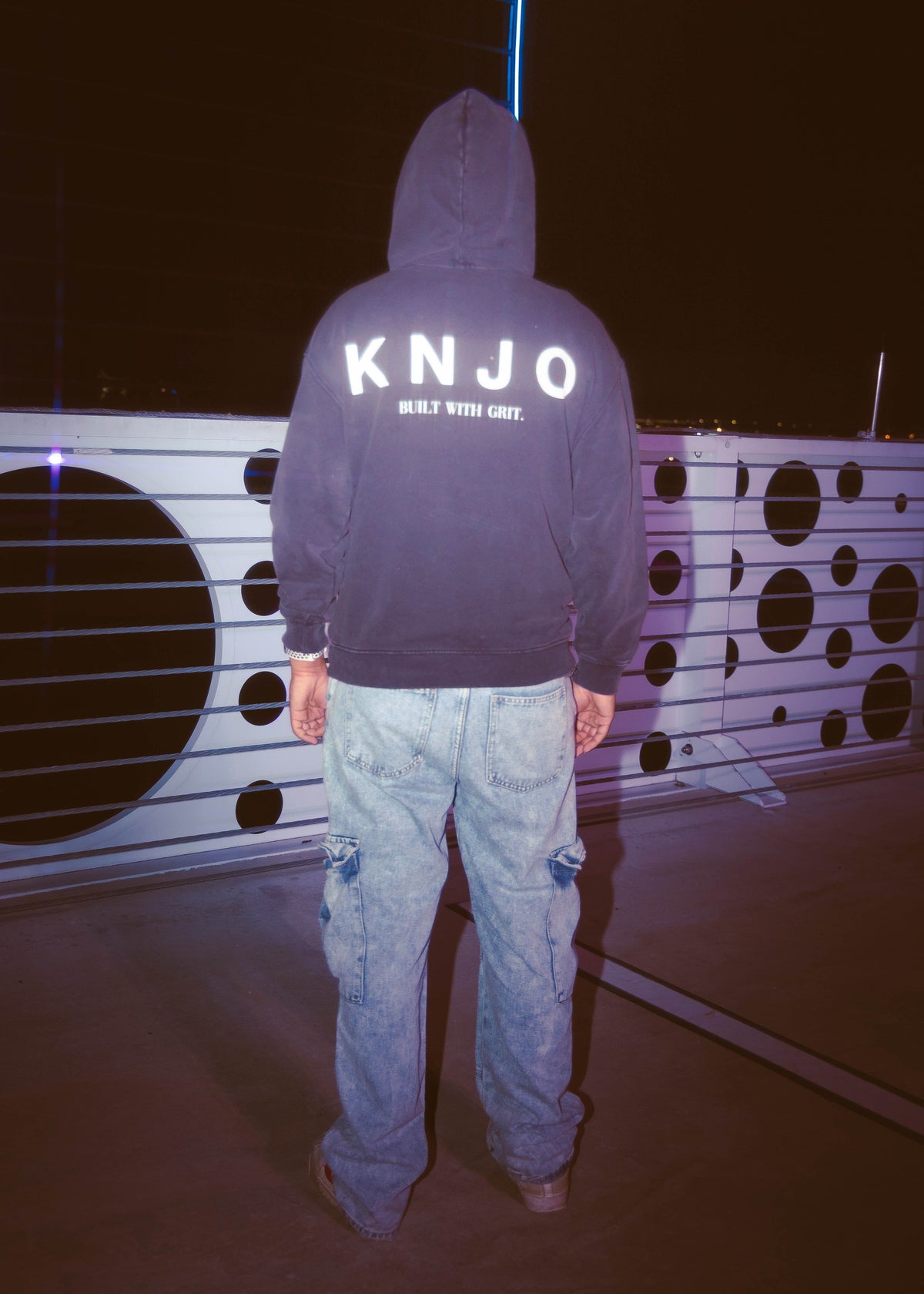 KNJO “ROOTS” Snow Washed Hoodie | Automotive Streetwear
